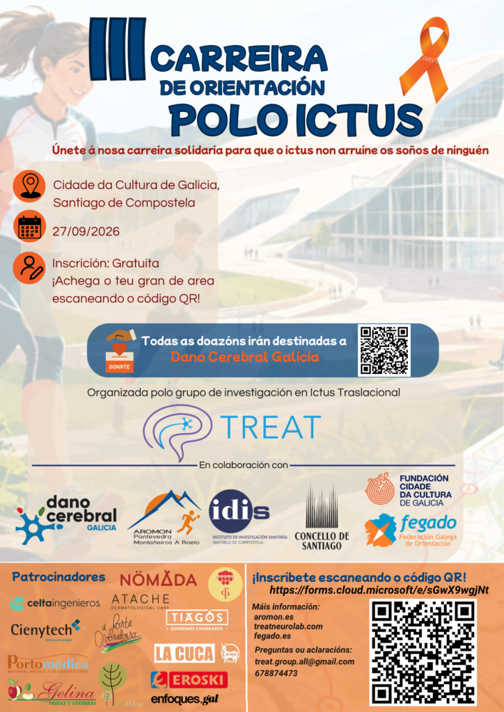 III Carrera de Orientación Solidaria por el ICTUS 🧭💙 Cartel IIIedicion